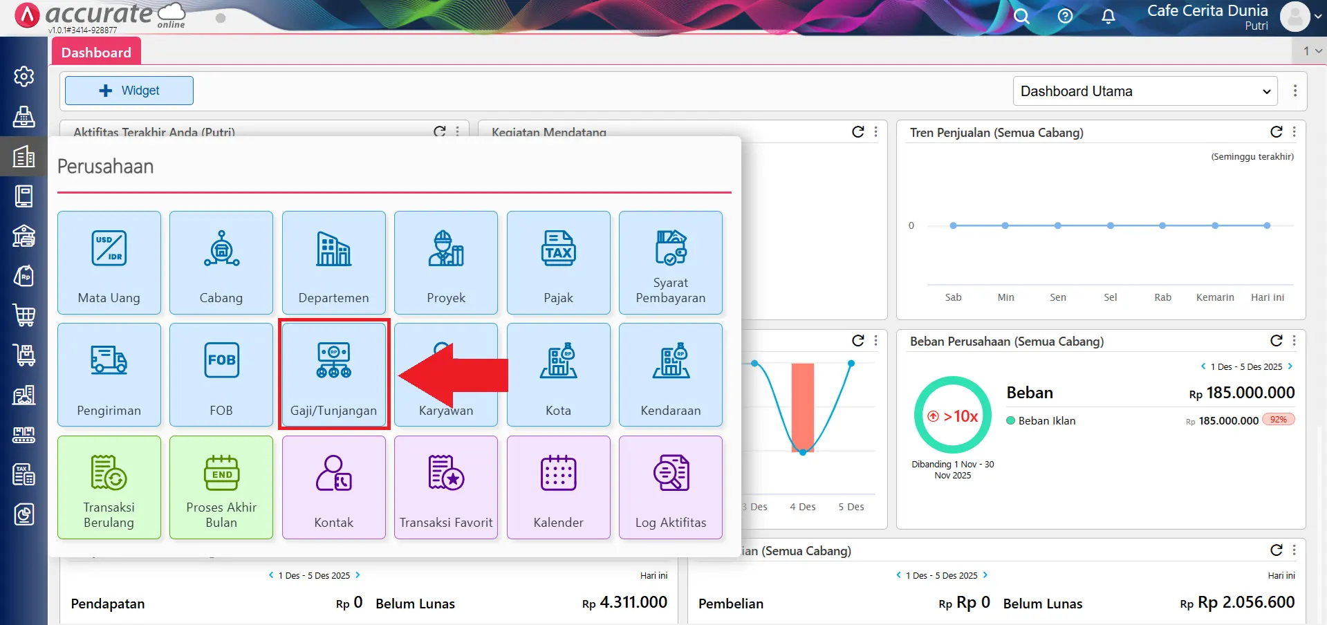 mencatat & menghitung PPh 21 bonus/THR karyawan